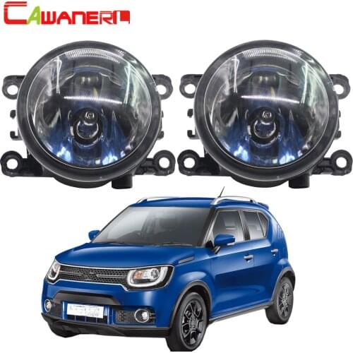 Cawanerl 2 X 100W Car Front Halogen Fog Light DRL Daytime Running Lamp 12V For Suzuki Ignis II Closed Off-Road Vehicle 2003-2008