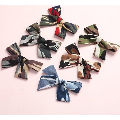 Baby Headband Bows Head Bands Hair clips For Girls Camouflage Hairband Nylon Traceless Newborn Summer Hairpin Hair Accessories