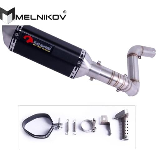 DUKE200 DUKE250 DUKE390 Motorcycle Exhaust Middle Pipe Slip-On For KTM DUKE125 DUKE 200 DUKE 250 DUKE 390 2012-2017 Exhaust