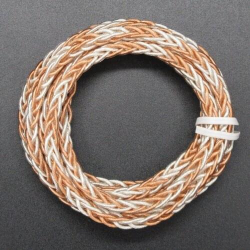 FENGRU 1Meter 8 Shares Single crystal copper Replacement Audio Cable Earphone Maintenance Wire DIY Earphone Cable Accessories