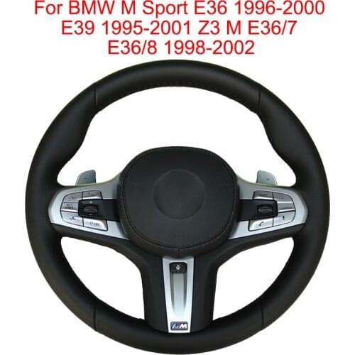 DIY Car Steering Wheel Cover For BMW M Sport G30 G31 G32 G20 G21 X3 G01 X4 G02 X5 G05 G14 G15 G16 Leather Braid Steering Wheel