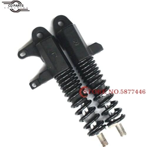 10 Inch Electric Scooter Hydraulic Spring Shock Absorber Front and Rear Black Oil Pressure Thickened Shock Absorber Disc Brake