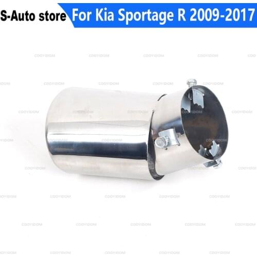 For Kia Sportage R 2009 2010 2011 2012 2013 2014 2015 2016 2017 Stainless Steel Car Muffler End Pipe Exhaust Tips Accessories