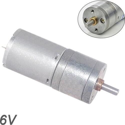 JGA25-370 Geared Motor DC Motor 6V Electric Gear Motor High Torque Home Household Appliance