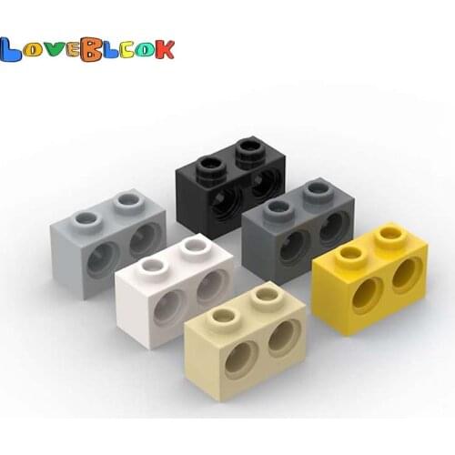 LoveBlock Technical Brick 1x2 with 2 Holes Building Blocks Assembles MOC Parts DIY Toys Gift Creative 32000 For Kid 10pcs/LOT