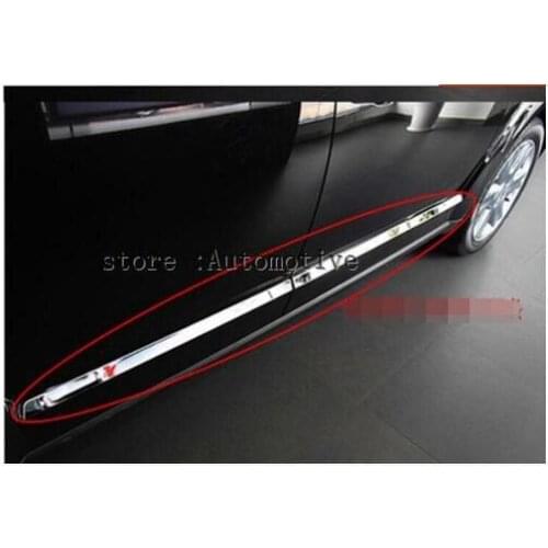 Stainless Steel Side Door Body Molding Cover Trim For Dodge Journey / Jcuv 2010 - 2014