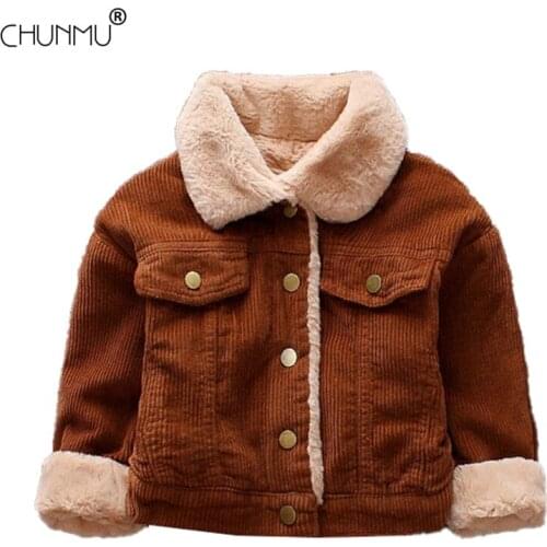 Baby Boy Jacket New Korean Baby Lamb Wool Coat Winter Kids Outerwear Coats Warm Boys Clothes Children Kid Jackets 1-4 Years