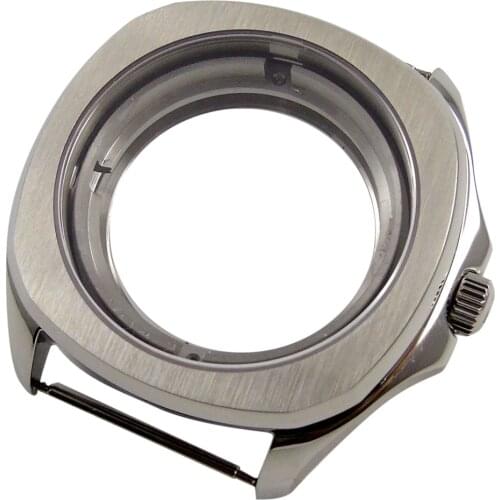 High quality Sapphire crystal 40mm stainless steel watch square case fit 2836 2824 automatic movement watch accessories