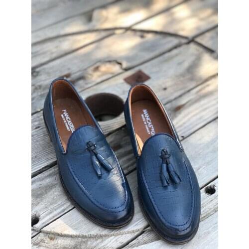 Mancastello Genuine Leather Casual Male Shoes