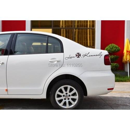 Aliauto Umbrella Corporation Car Stickers Leon Kennedy Eyelids Car Decal Stickers accessories for volkswagen polo ford focus kia