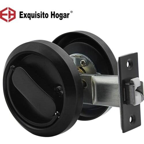 Invisible Door Lock Sliding Household Double-Sided Indoor Bedroom Door Sliding Dark Lock Concealed Single-Sided Hidden Lock