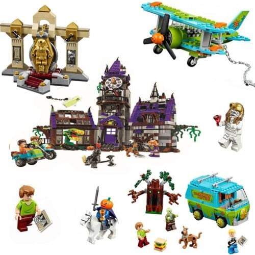 New 10432 & 10430 10429 10428 Scooby Mystery Machine Bus City Building Block Bricks Toys Joint Christmas Child Gift Toy