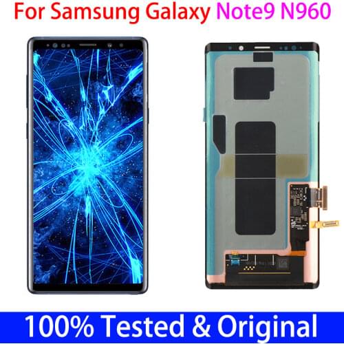 Original AMOLED Note 9 lcd With Defect No Frame For Samsung Galaxy NOTE9 SM-N960A N960F Display+Touch Screen Digitizer Assembly
