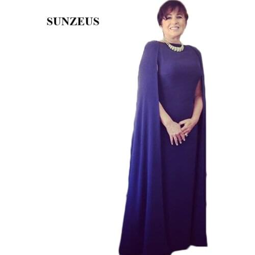 Sheath Mother of the Bride Dress with Caftan Sauid Arabic Women Formal Dresses Long Jersey Special Wedding Party Dresses SMD85