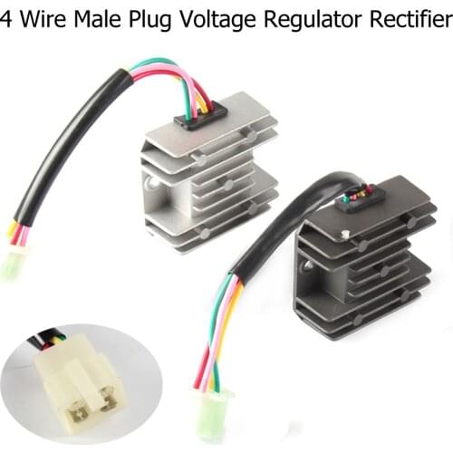 4 Wires Voltage Regulator Rectifier Motorcycle Boat Motor Mercury ATV GY6 50 150cc Scooter Moped JCL NST TAOTAO