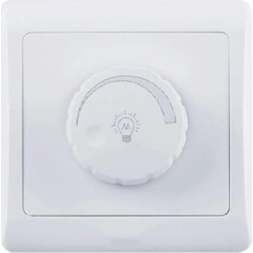 86 Type Dimmer Switch Panel Wall 220v High Power 450W Stepless Switch Dimmer Incandescent Lamp two colors available