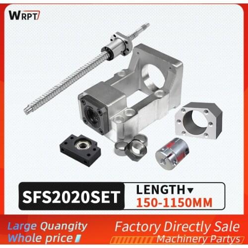 Ball screw SFU2020 + SFS nut + HM15-80 / 15-86 (cast aluminum) + BF15 + coupling XB30 * 40 + DSG20H, L= 200MM-1150MM