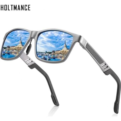 Square Polarized Sunglasses Men Aluminum Magnesium Driving Sun Glasses Women Mirror Eyewear Male Female Oculos de sol