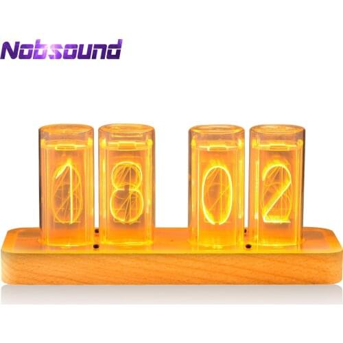 Nobsound Modern Digital LED Clock Home Decoration Alarm Clock Refer to Vintage Nixie Tube Clock