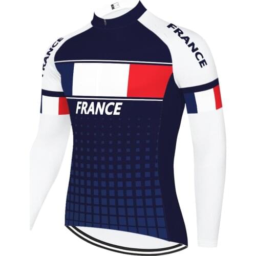 2020 bike jersey long sleeve summer spring quick dry cycle jersey France Italy Spain Belgium New Zealand Switzerland Canada
