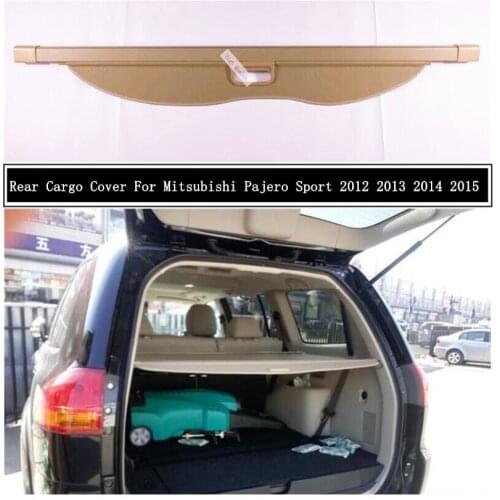Rear Cargo Cover For Mitsubishi Pajero Sport Montero Sport 2012-2015 Privacy Trunk Screen Security Shield Shade Auto Accessories