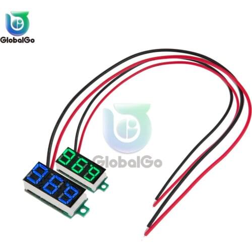 0.36 Inch 2-wire Voltmeter DC 4-30V LED Mini Digital Voltmeter LED Display Volt Meter Gauge Voltage Panel Meter Green White Red