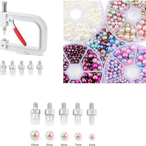 1 Set Beading Machine DIY Pearl Inlay Machine Clothing Tool Rivet Repair Clothing Bag Beading Device DIY Clothing Tool