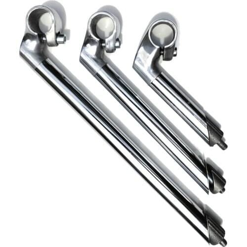 1PC 22.2mm Aluminum Alloy Chrome Handlebar Stem Quill Bike Cycle Traditional Vintage Bicycle Replacement Accessory