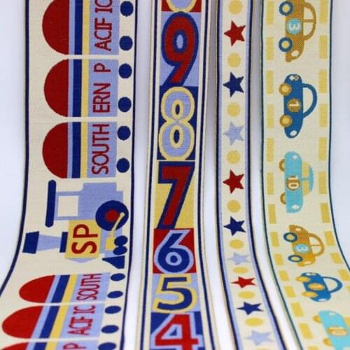 Cartoon Polka Dots Printed Grosgrain Ribbon Lovely lace Series Ribbons 10 yards/lot