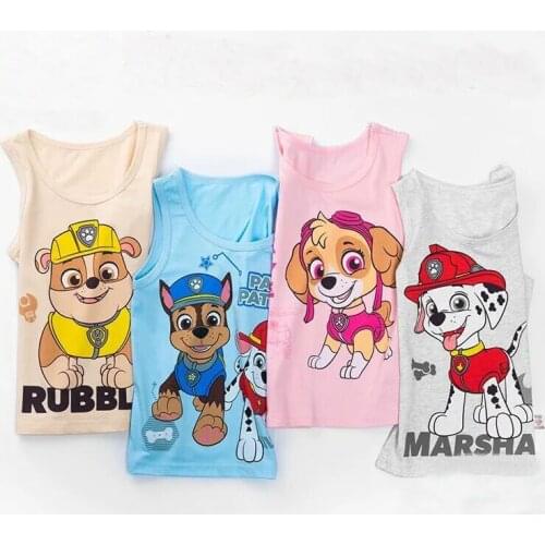 2PCS/set 2021 Original Disney Cotton underwaist vest singlet Mickey Minnie SIMBA STITCH children Birthday gift doll children toy