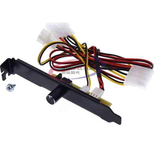 3 Channels PC Cooler Cooling Fan Speed Controller for CPU Case HDD VGA Fan with PCI Bracket Power by 12V Molex IDE 4pin