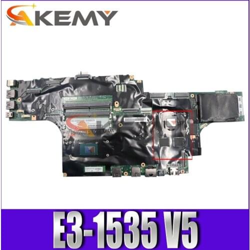 Akemy For Lenovo Thinkpad P50 Laptop Motherboard CPU E3-1535 V5 Tested 100% Working FRU 01AY388 01AY368 01AY378 01AY398 01AY379