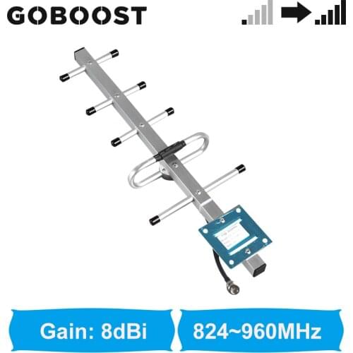 GOBOOST 2g 3g 8dBi Antenna Yagi Antenna Outdoor Antenna External Antenna N male 0.3M cable For Signal Repeater Booster Amplifier