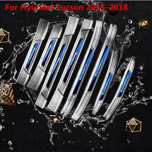 Car cover Auto parts High-quality stainless steel Scuff Plate/Door Sill fit For Hyundai Tucson 2015-2018 Car styling