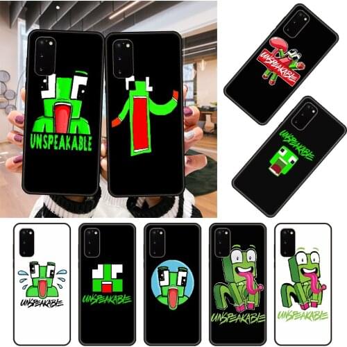 Phone Case For SamSung Galaxy S10 S20 S9 S7 S8 S6 Plus Edge E Lite Ultra Black Cover Funda Soft Etui Tpu Unspeakable Gaming