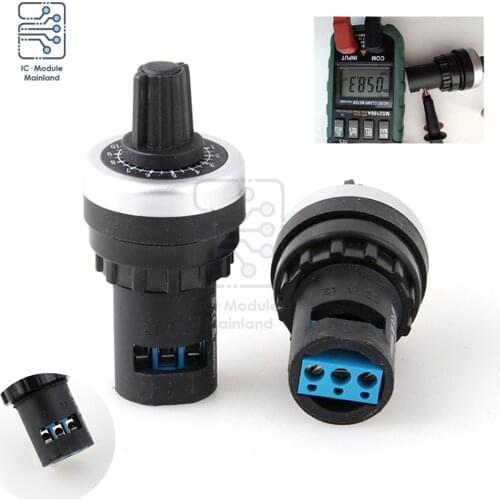 Diymore LA42DWQ-22 22mm 1K 2K 5K 10K 20K 50K ohm Pots Rotary Potentiometer Converter Governor Inverter Resistance Switch