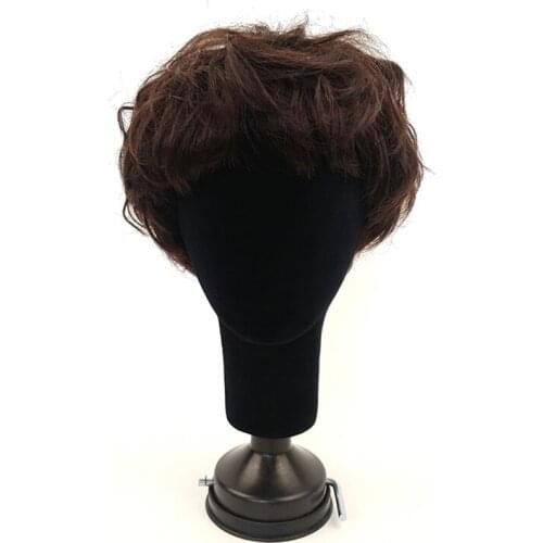 26 Cm High Flocking Foam Head Model Hat Wig Hat Bracket DIY Props Headgear Display Props Male And Female Model Heads