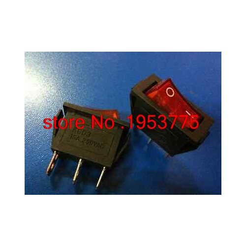 20 Pieces Red Light Indicator SPST On-Off Boat Rocker Switch 15A/250V 15A/125V