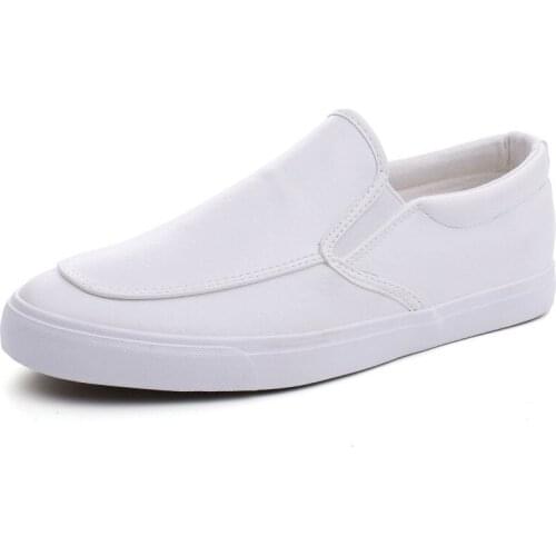 Classic cloth shoes students single shoes Hong Kong style board shoes casual wild low-top leather shoes mens pedal mens shoes