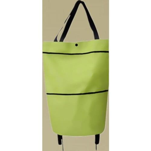 2019 Hot ECO capacity handbag Folding Portable Shopping Bag on Wheels Bags Buy Supermarket Vegetables Shopping Organizers Bag