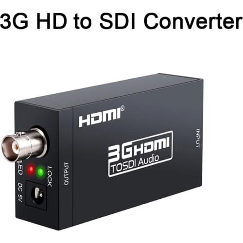 Mini HDMI to SDI Audio Video Converter BNC 3G-SDI SD-SDI HD-SDI Adapter Support 720P 1080P for Camera Home Theater Monitora
