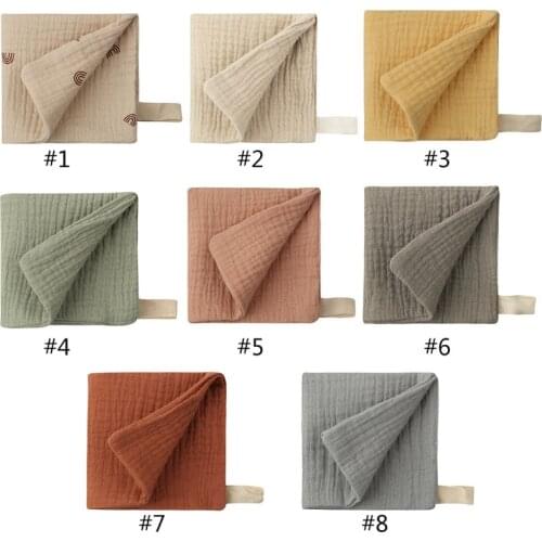 New Baby Handkerchief Absorbent Gauze Burp Cloth Newborn Face Towel Feeding Bibs