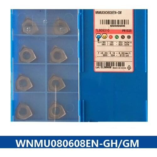 Original WNMU080608 WNMU080608EN-GH WNMU080608EN-GM PR1525 PR1510 WNMU 080608 WNMU0806 Carbide Inserts Turning Tools Carbide
