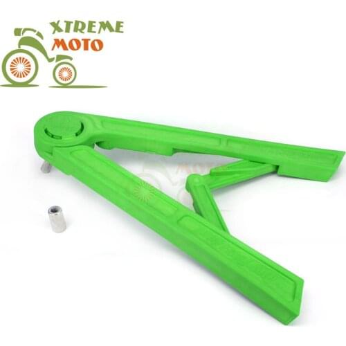 Green Plastic 14mm 18mm Motorcycle Stand Left Side Kickstand Holder For CRF YZ YZF WR250R TC FC WR250X KX KXF RMZ CR