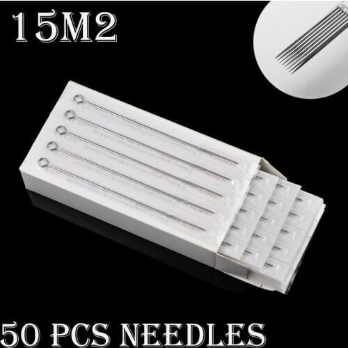 Assorted Sterilized Tattoo Needles DOUBLE STACK MAGNUM (M2)size: 5/7/9/11/13/15 permanent makeup Free Shipping