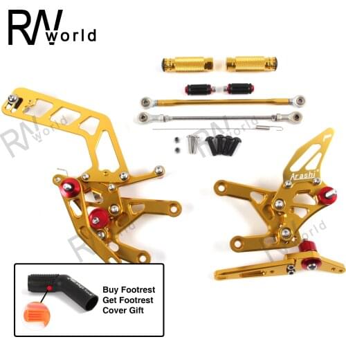 MT-10 FZ-10 2016-2021 Motorcycle CNC Adjustable Rearsets Footrest Foot Rest Pegs For YAMAHA MT10 FZ10 MT FZ 10 2018 2019 2020