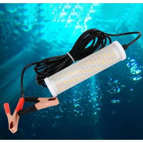 LED Underwater Light Lamp 12-24V 13W LED Submersible Freshwater Saltwater Underwater Fishing Light Lamp Fishing Tools