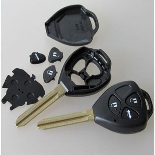 DAKATU Top Quality Free Shipping For Toyota 07 Camry Reiz Remote Key Shell 3 Button TOY43 Blade