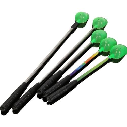 Stainless steel retractable bait spoon, FRP retractable nest beater, bait throwing spoon, bait mixing spoon