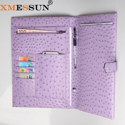 XMESSUN Fashion Customized University File Embrossed Ostrich File Folder Pouch Bag For Macbook Air Pro 13 inch 2021 Trendy Bag